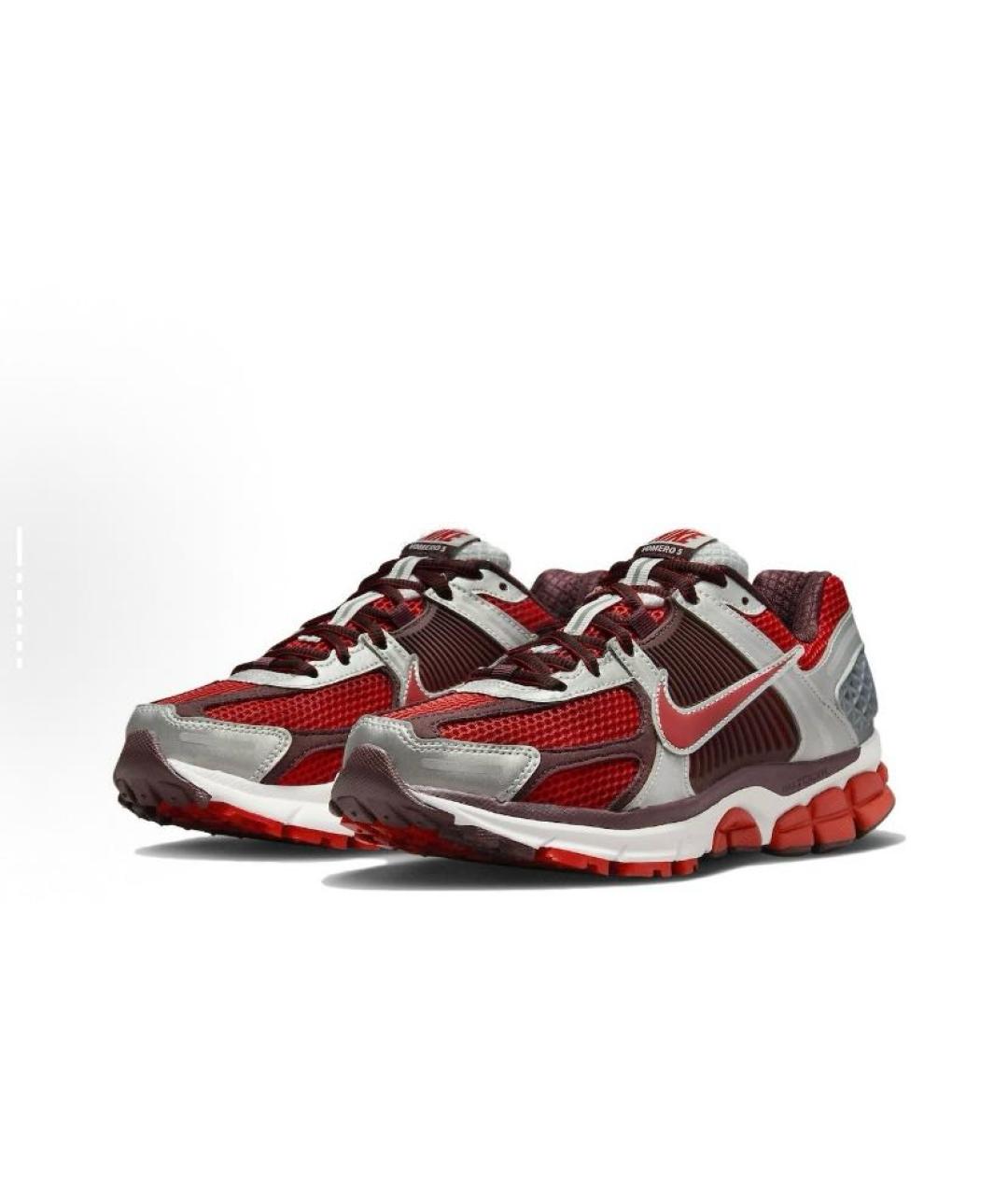 NIKE Бордовые текстильные низкие кроссовки / кеды, фото 3