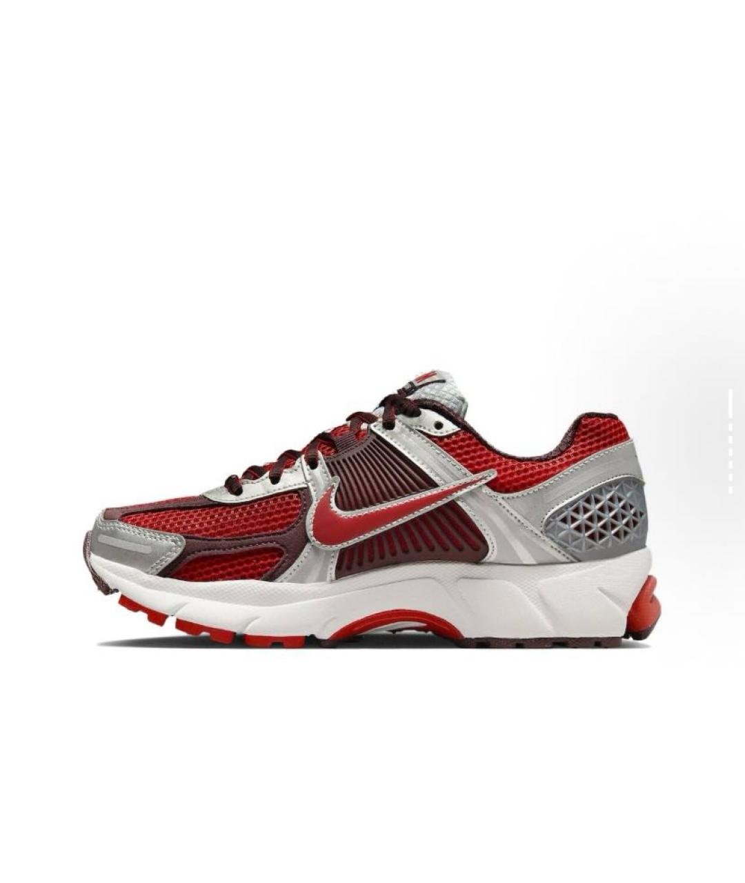 NIKE Бордовые текстильные низкие кроссовки / кеды, фото 2