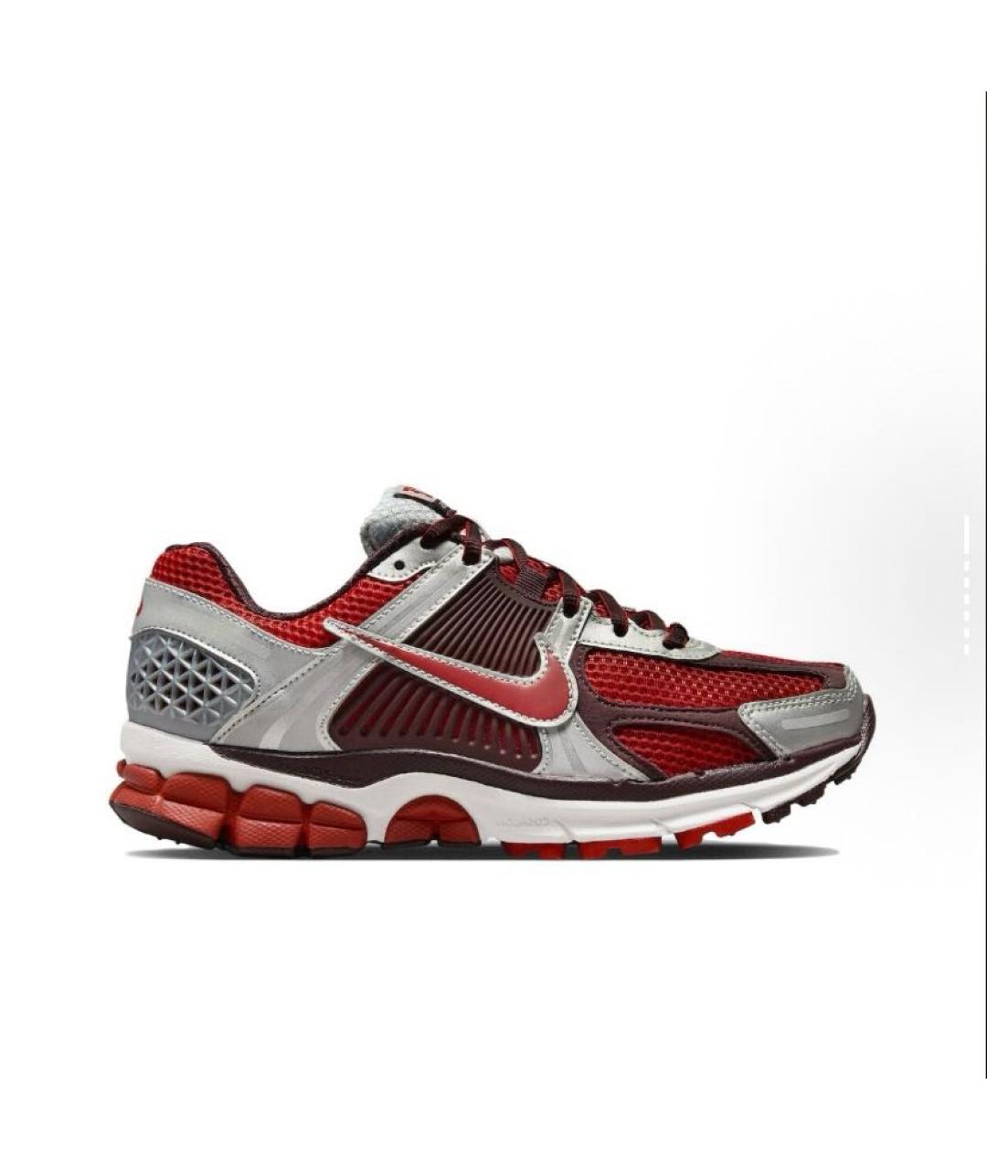 NIKE Бордовые текстильные низкие кроссовки / кеды, фото 1