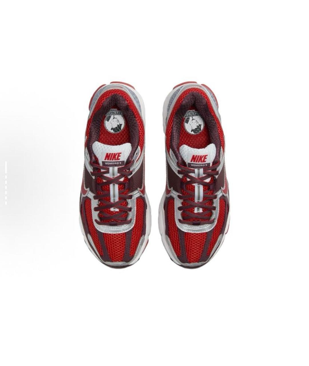 NIKE Бордовые текстильные низкие кроссовки / кеды, фото 4