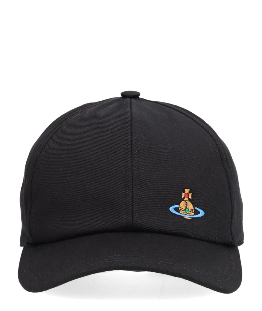 VIVIENNE WESTWOOD Черная хлопковая кепка, фото 1