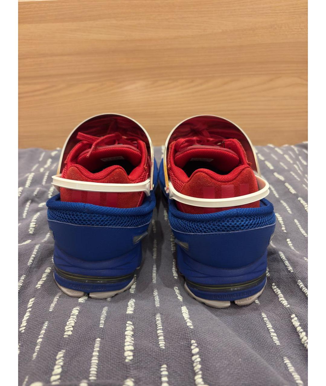ADIDAS X RAF SIMONS Красные текстильные низкие кроссовки / кеды, фото 4
