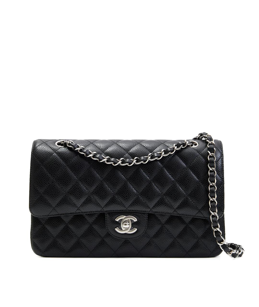 CHANEL Черная кожаная сумка через плечо, фото 1