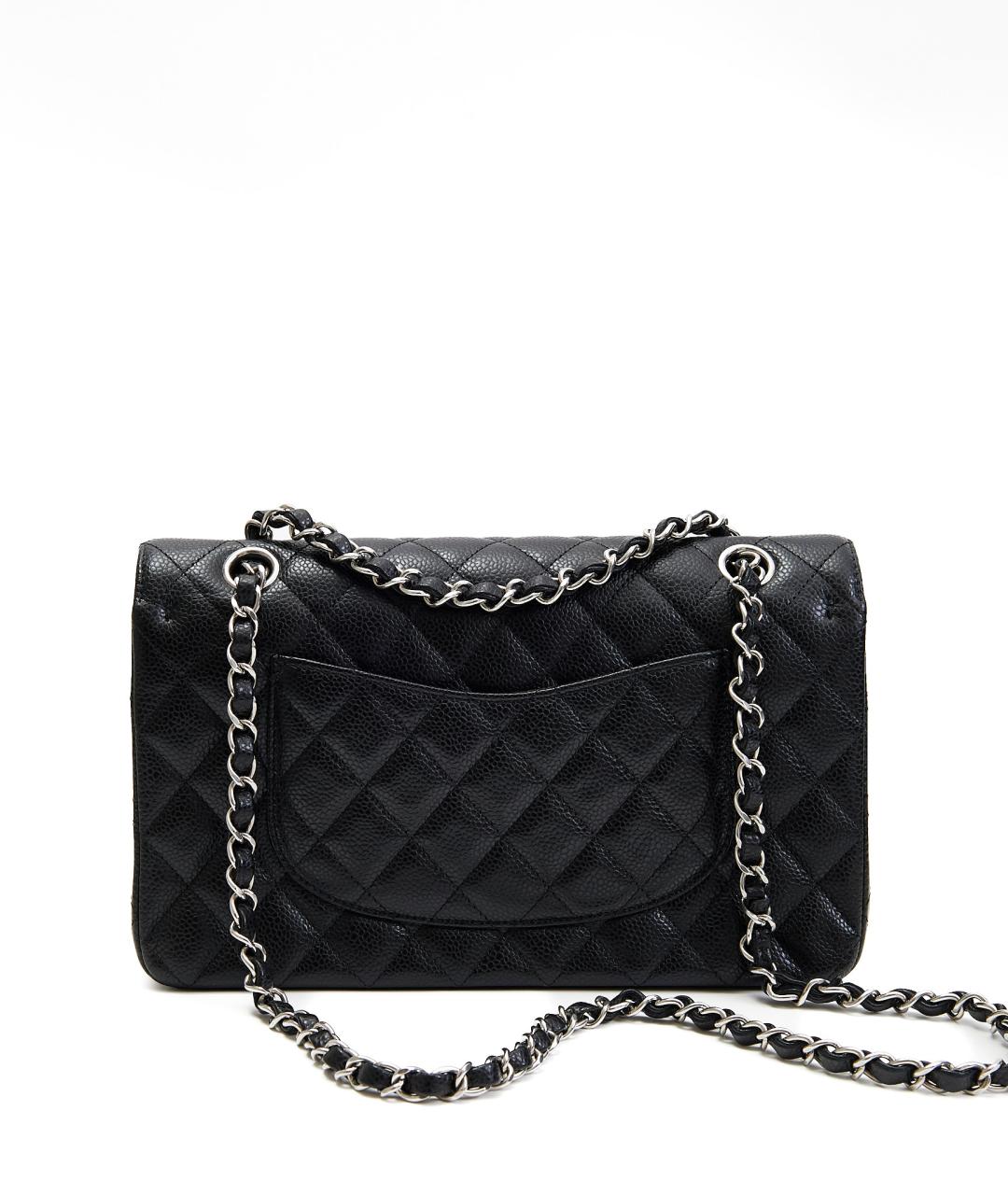 CHANEL Черная кожаная сумка через плечо, фото 3