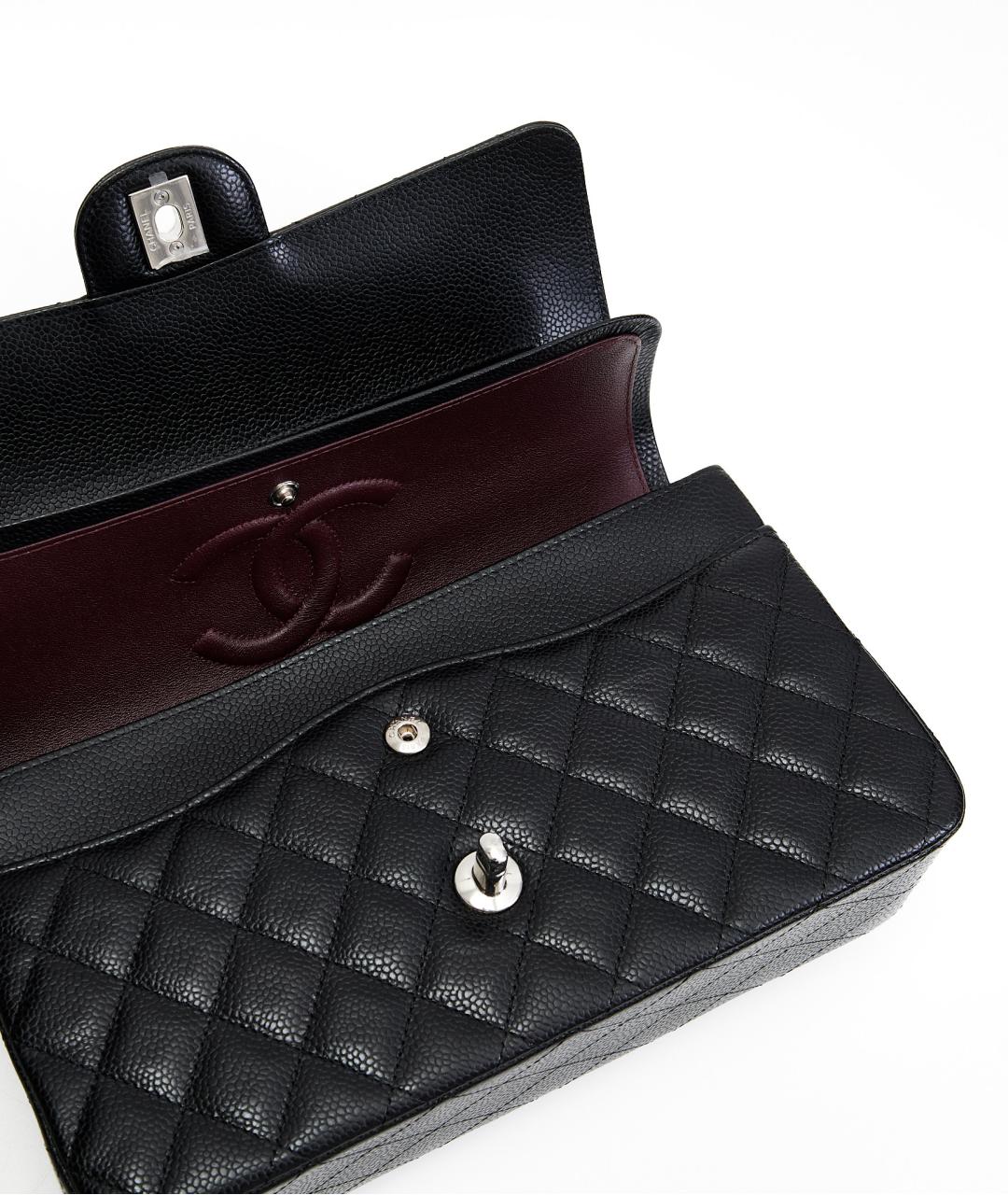 CHANEL Черная кожаная сумка через плечо, фото 4