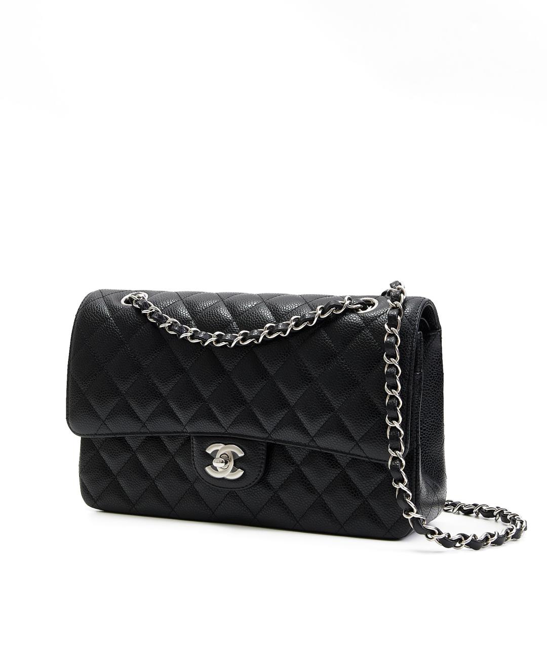 CHANEL Черная кожаная сумка через плечо, фото 2