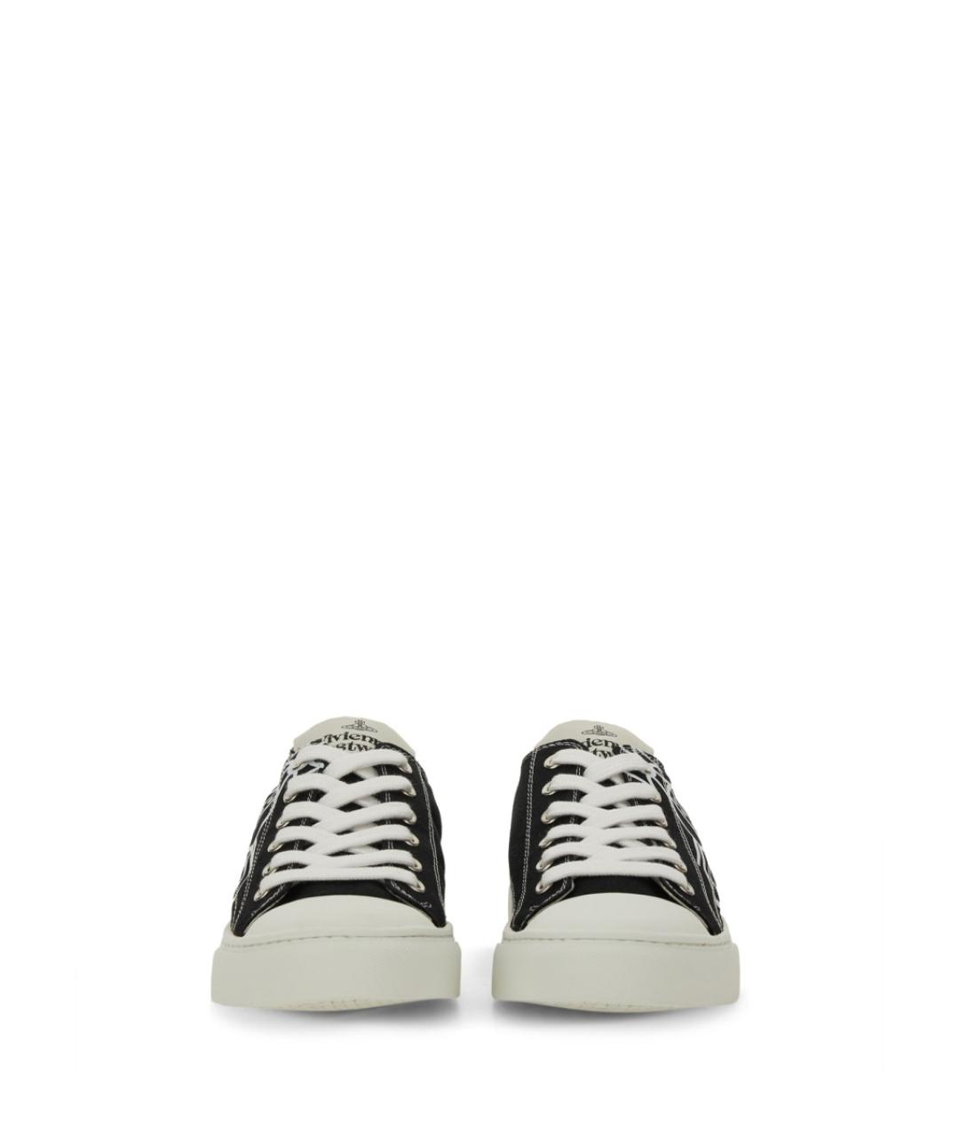 VIVIENNE WESTWOOD Черные текстильные кеды, фото 4