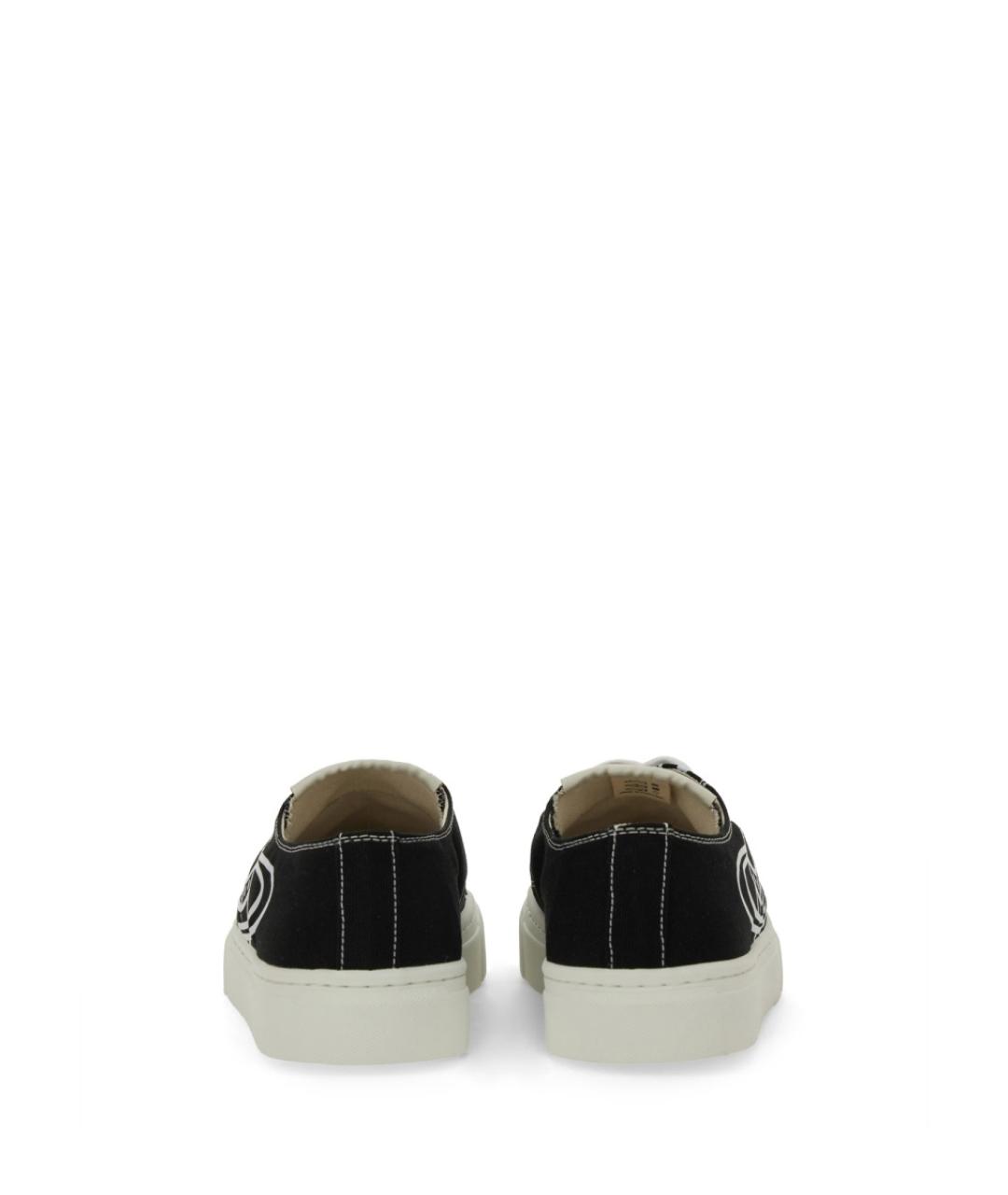 VIVIENNE WESTWOOD Черные текстильные кеды, фото 3