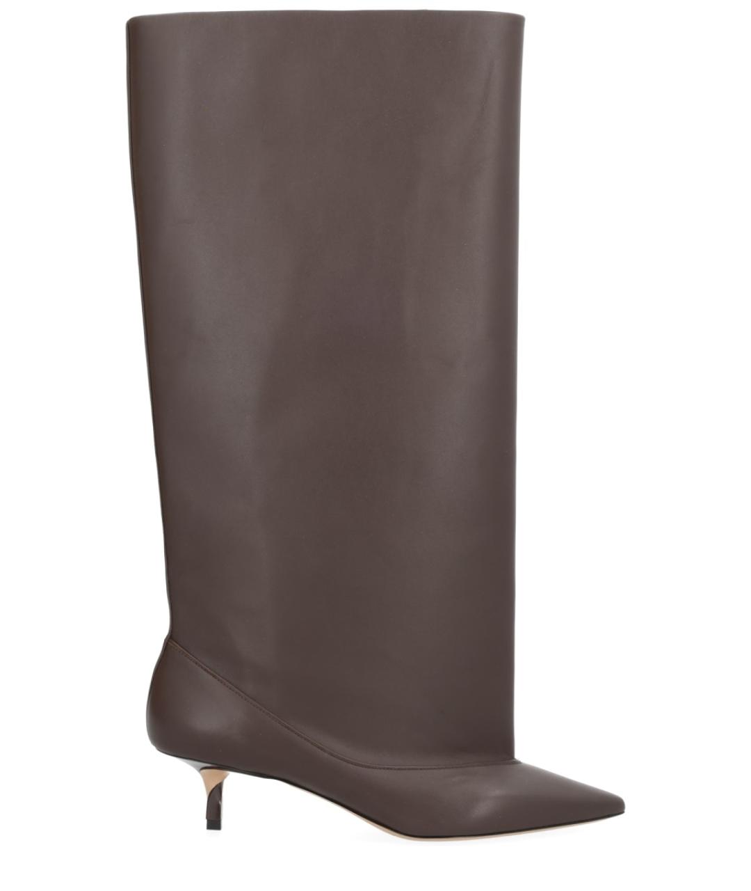 JACQUEMUS Коричневые кожаные сапоги, фото 1