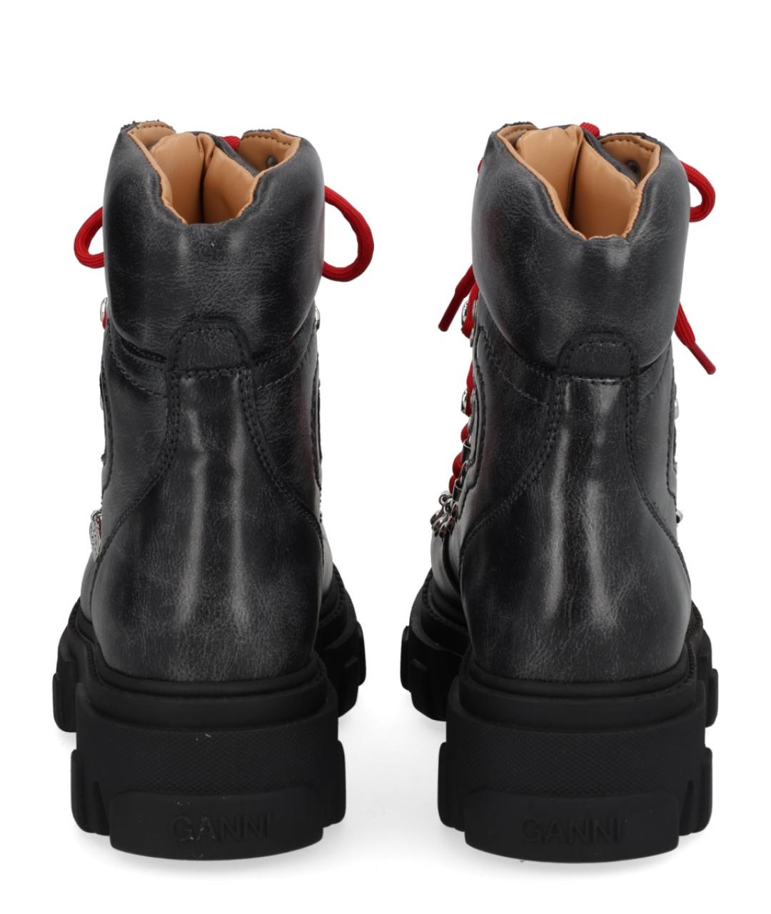GANNI Серые ботинки, фото 4