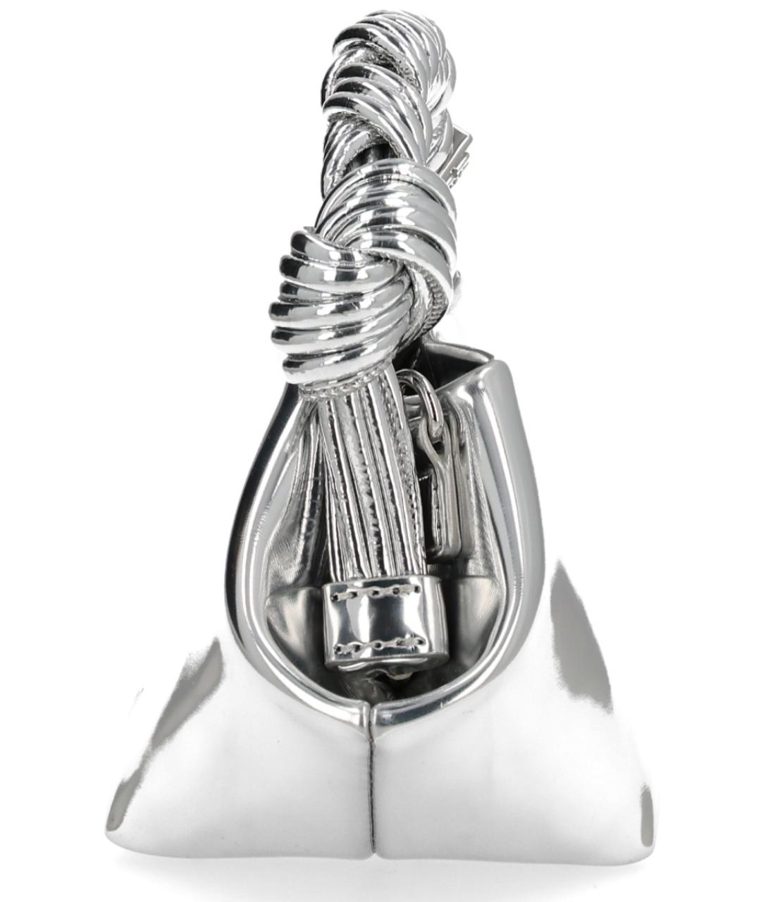 GANNI Серебряная кожаная сумка через плечо, фото 5