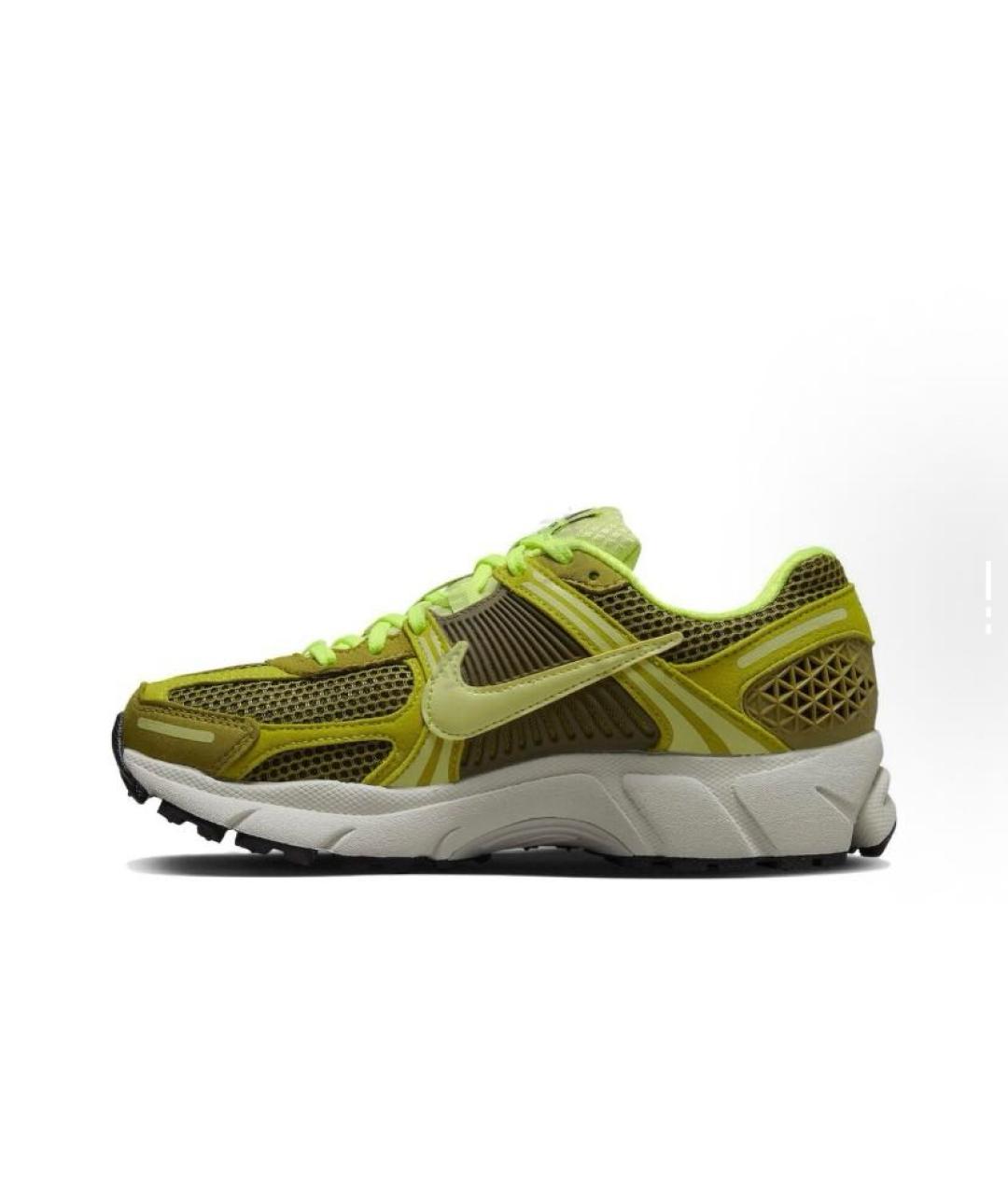 NIKE Зеленые текстильные низкие кроссовки / кеды, фото 2