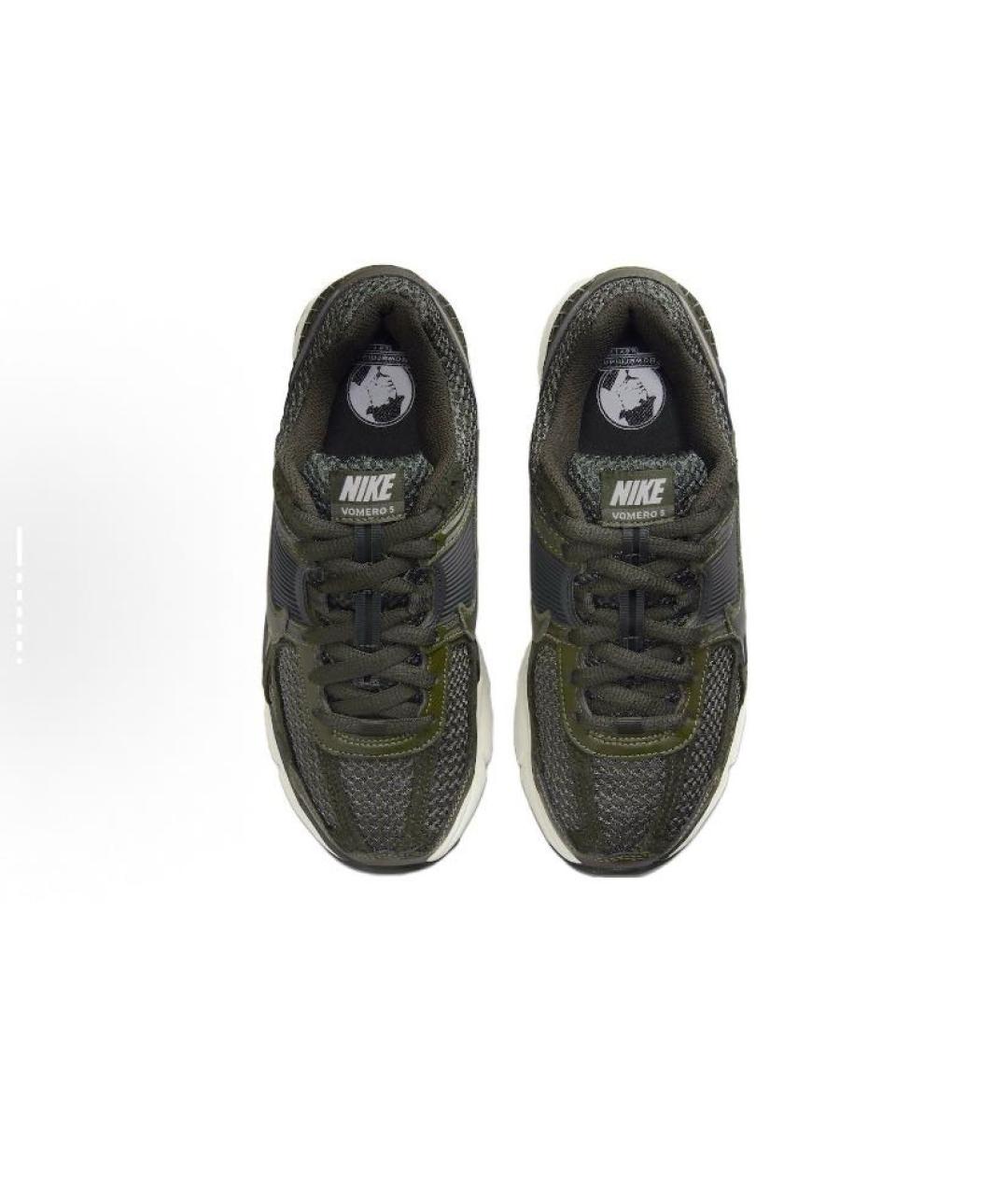 NIKE Хаки текстильные низкие кроссовки / кеды, фото 4