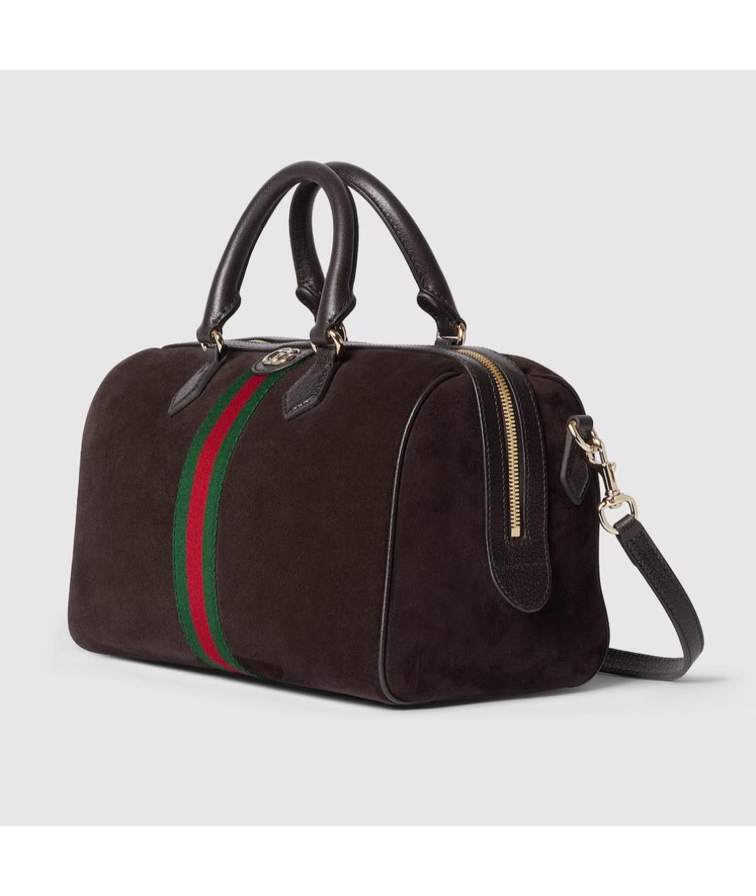 GUCCI Коричневая кожаная сумка через плечо, фото 2