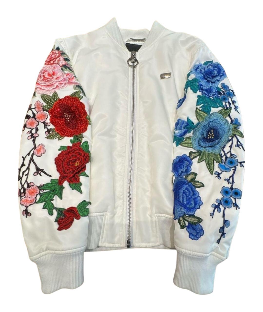 PHILIPP PLEIN Белая полиамидовая куртка, фото 1