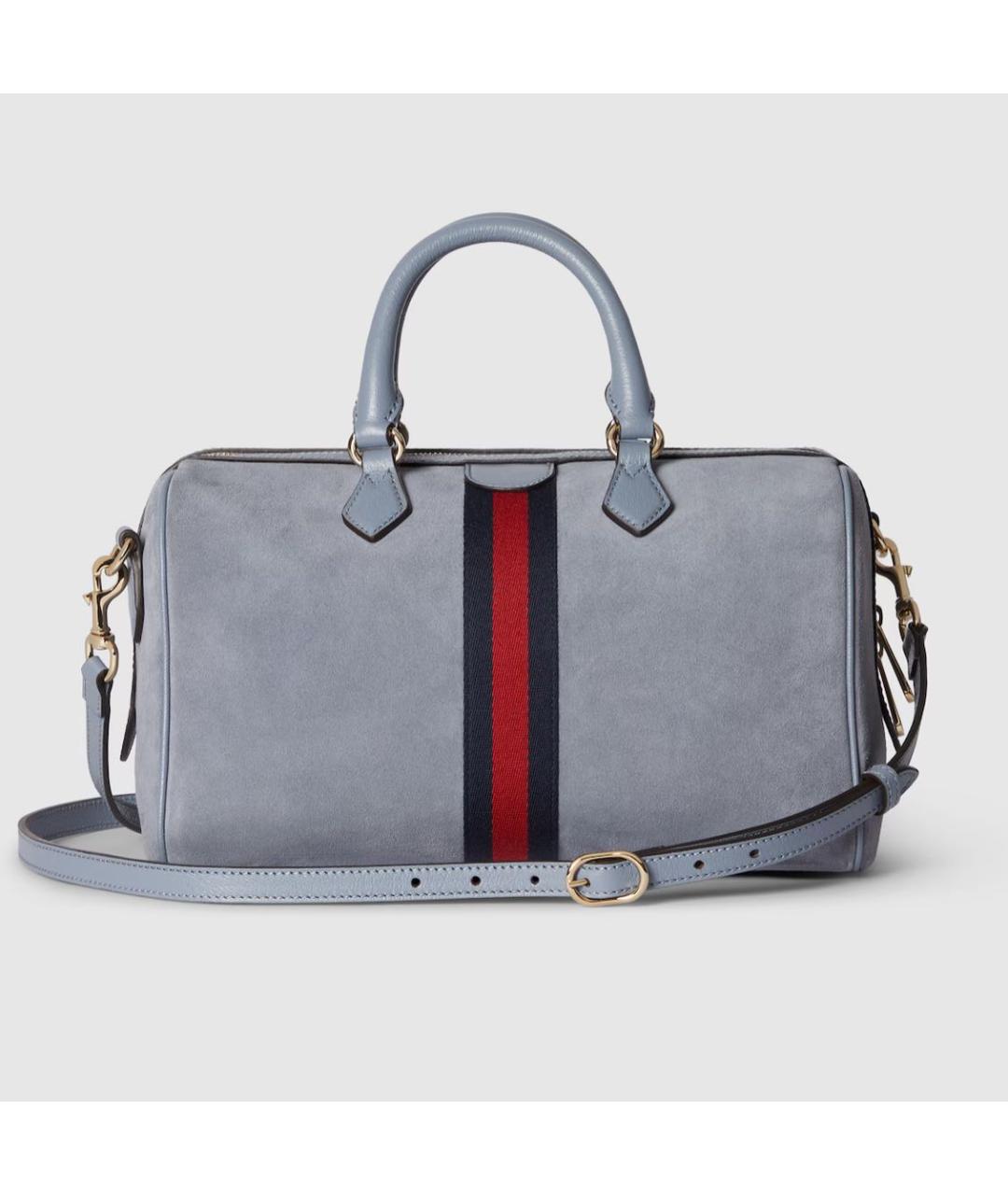 GUCCI Голубая кожаная сумка через плечо, фото 6