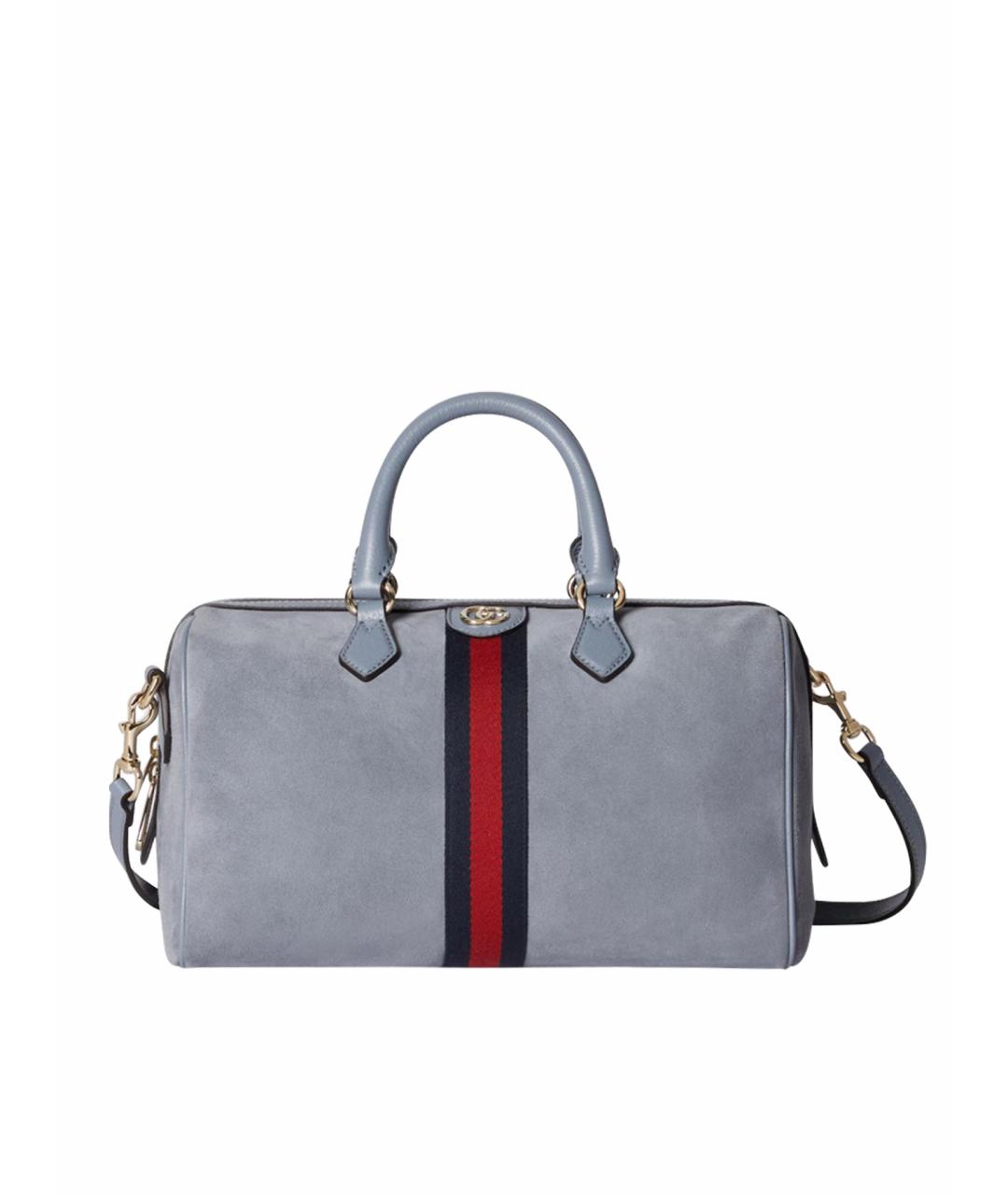 GUCCI Голубая кожаная сумка через плечо, фото 1