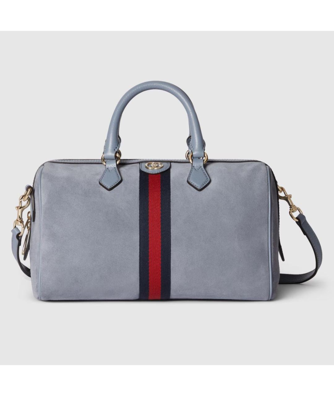 GUCCI Голубая кожаная сумка через плечо, фото 8