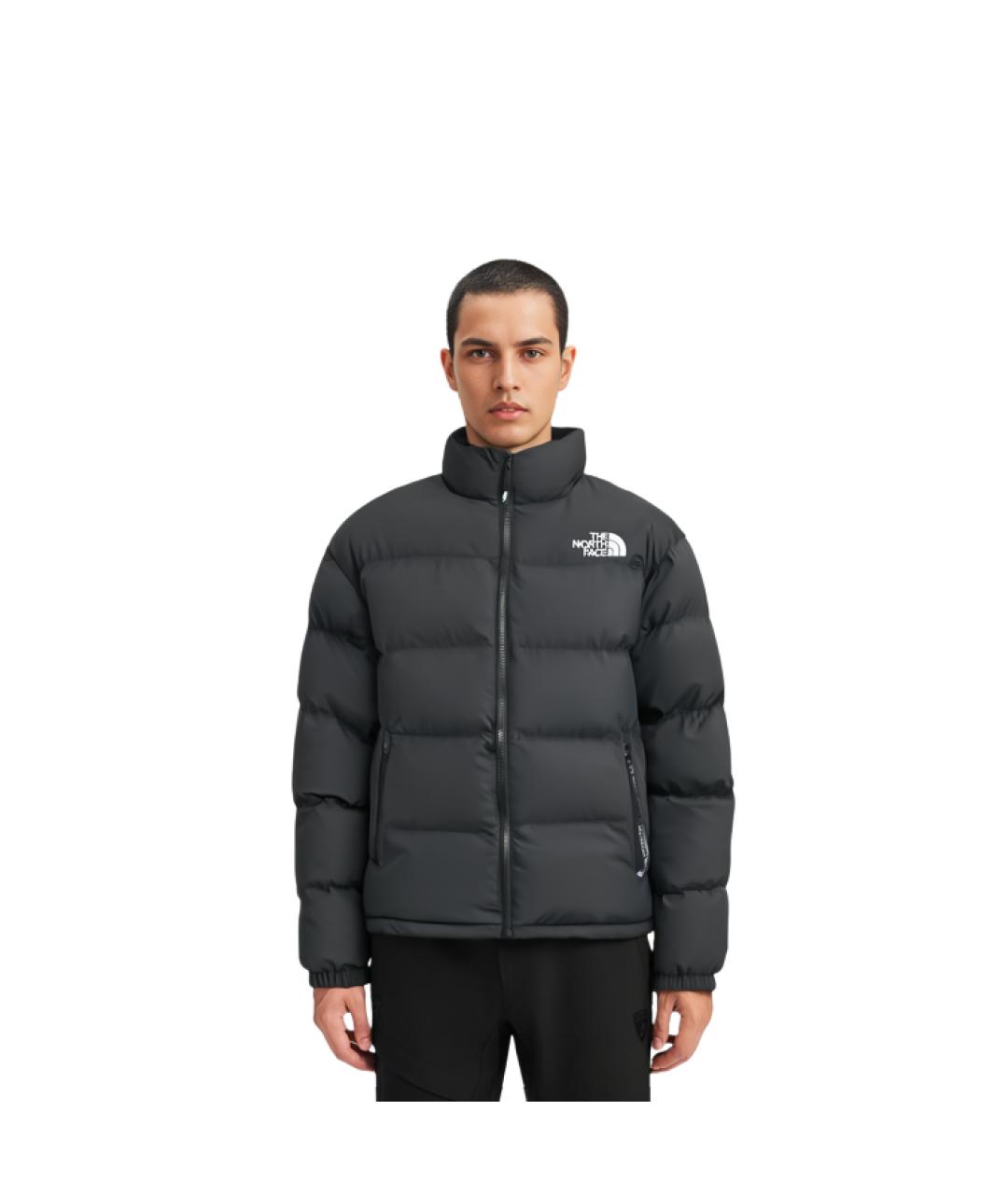 THE NORTH FACE Черный полиамидовый пуховик, фото 3