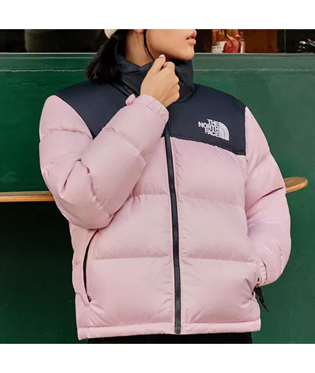 THE NORTH FACE Розовый полиамидовый пуховик, фото 4