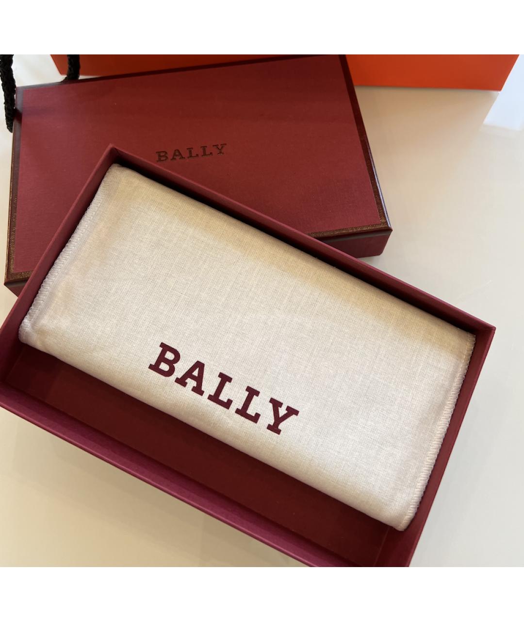 BALLY Зеленый кожаный кошелек, фото 6