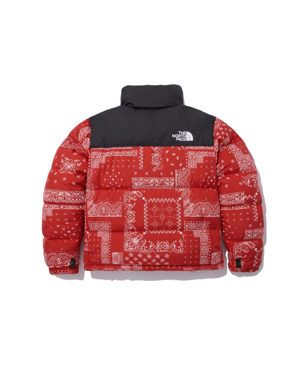 THE NORTH FACE Красный полиамидовый пуховик, фото 2