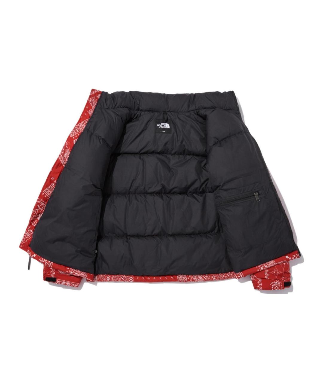 THE NORTH FACE Красный полиамидовый пуховик, фото 3