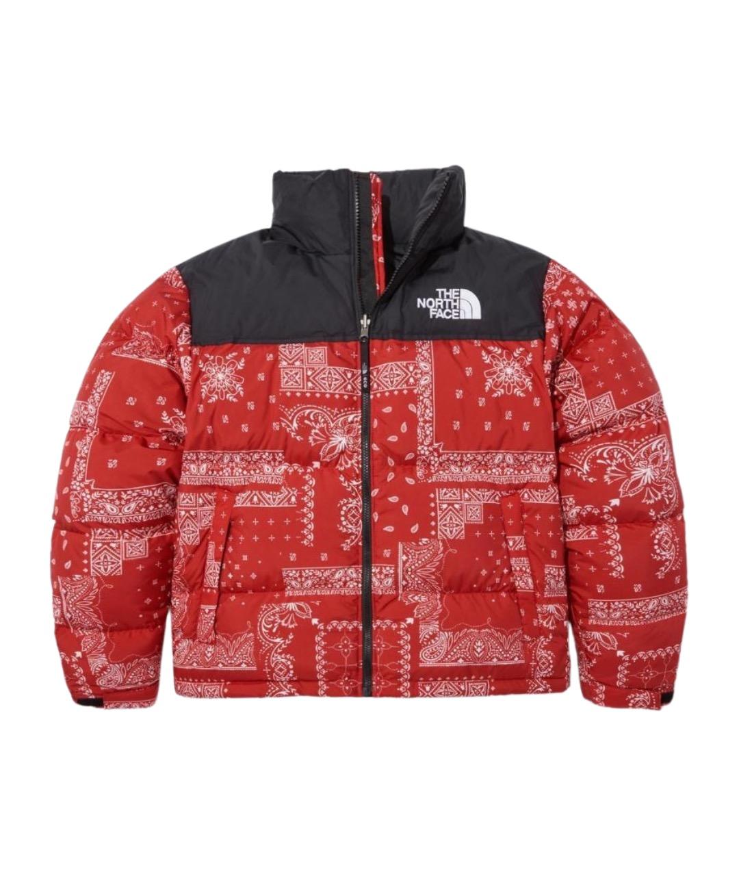 THE NORTH FACE Красный полиамидовый пуховик, фото 1