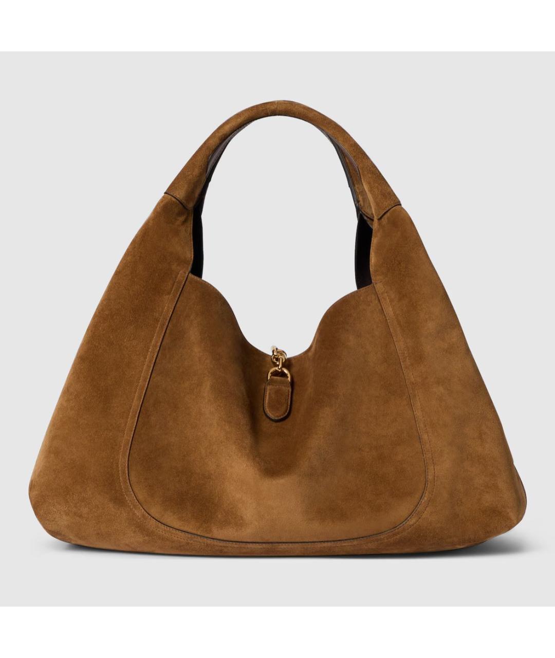 GUCCI Коричневая кожаная сумка с короткими ручками, фото 6
