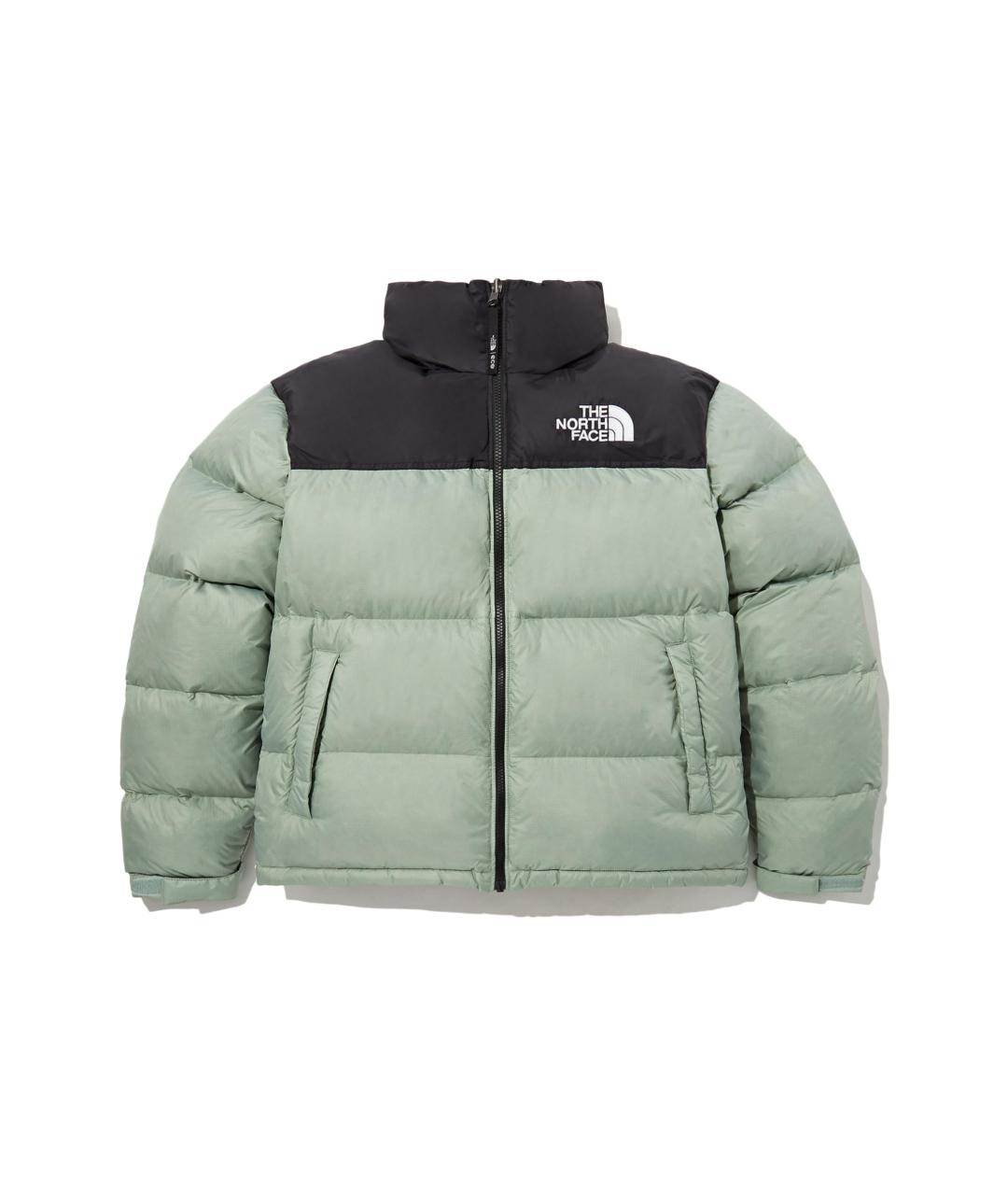 THE NORTH FACE Зеленый полиамидовый пуховик, фото 1