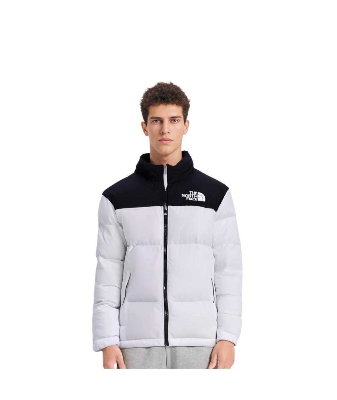 THE NORTH FACE Белый полиамидовый пуховик, фото 3