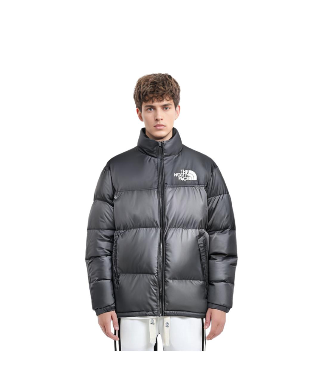 THE NORTH FACE Серый полиамидовый пуховик, фото 3