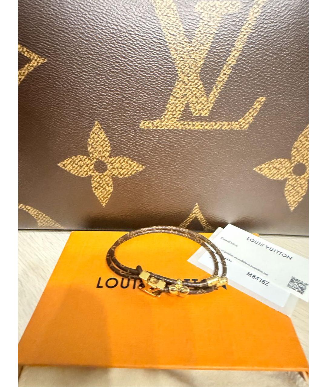 LOUIS VUITTON Коричневый браслет, фото 4