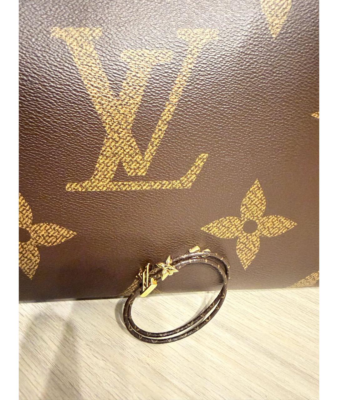 LOUIS VUITTON Коричневый браслет, фото 3