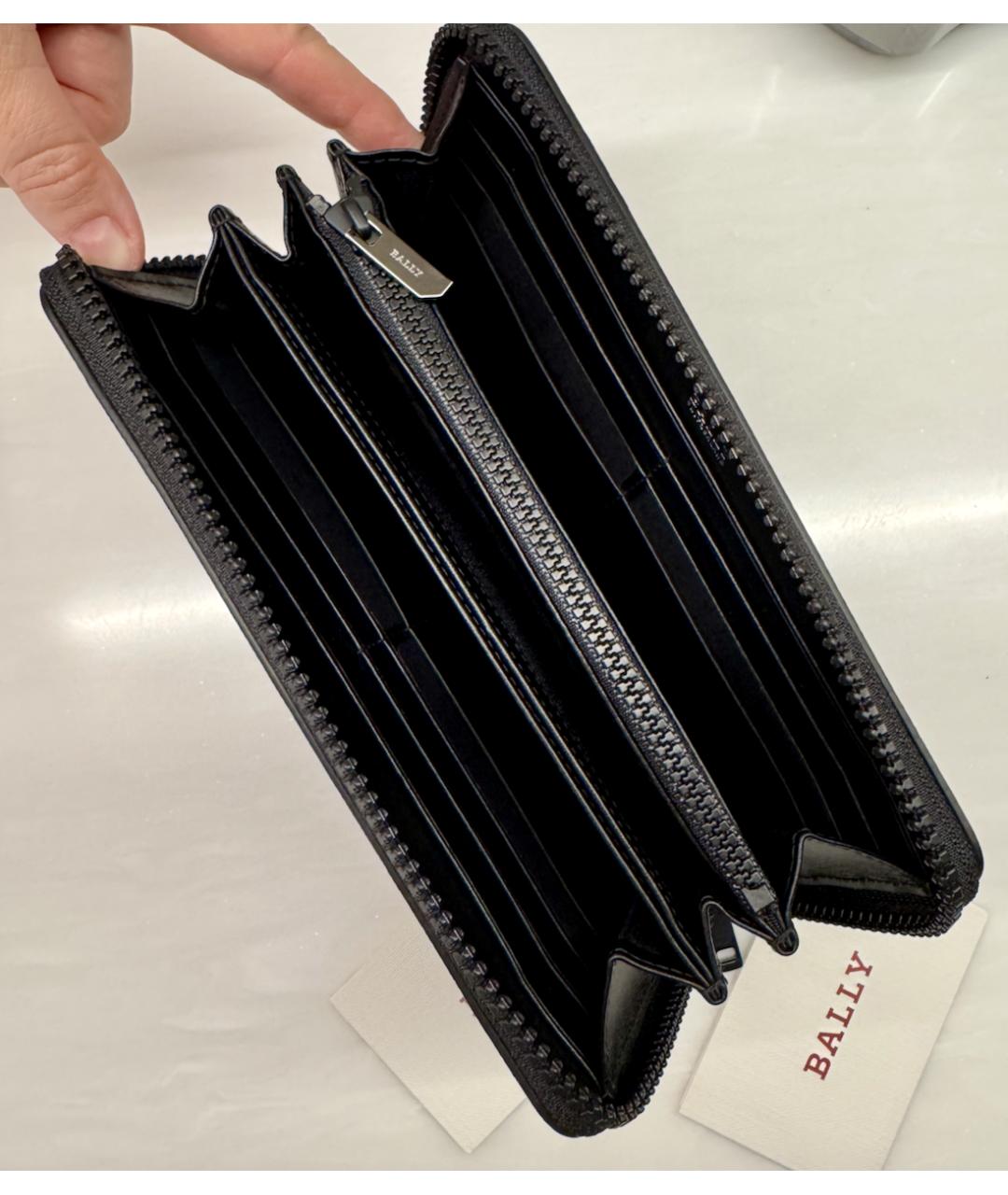BALLY Черный кошелек из искусственной кожи, фото 3
