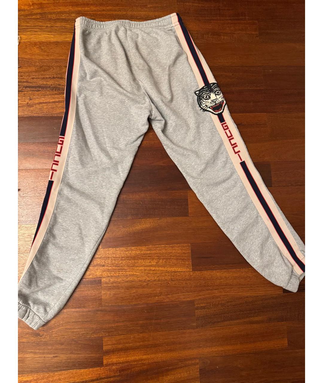 GUCCI Серый хлопковый спортивный костюм, фото 3