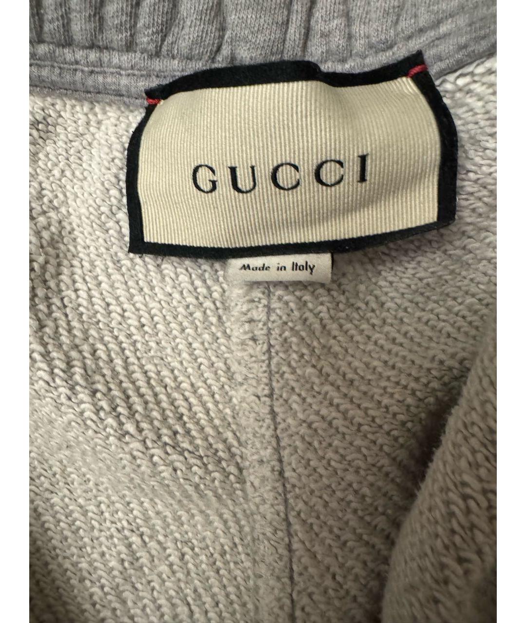 GUCCI Серый хлопковый спортивный костюм, фото 4