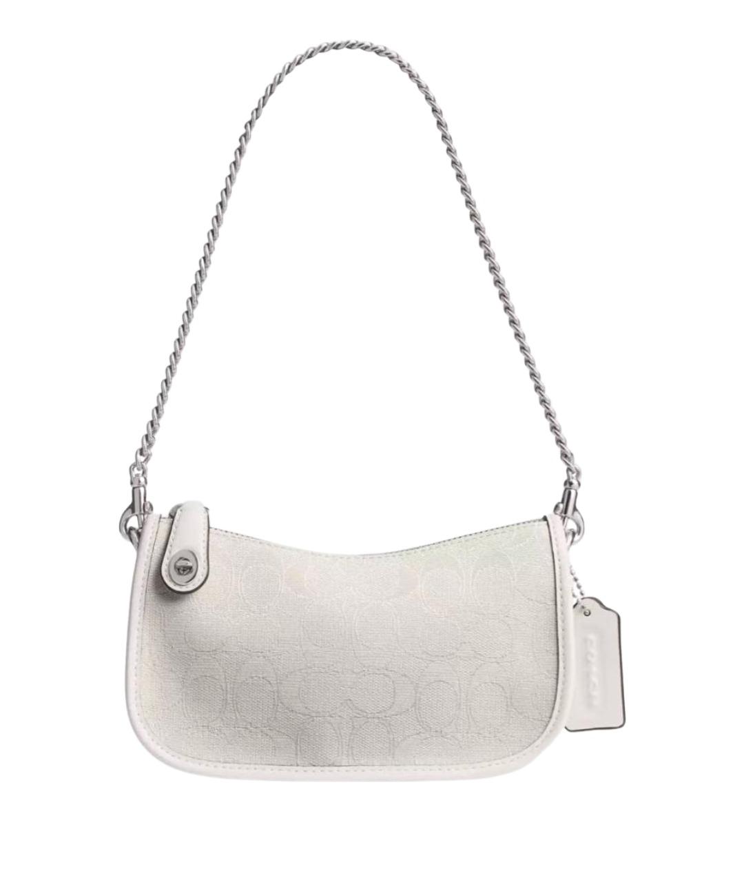 COACH Белая сумка через плечо из искусственной кожи, фото 1