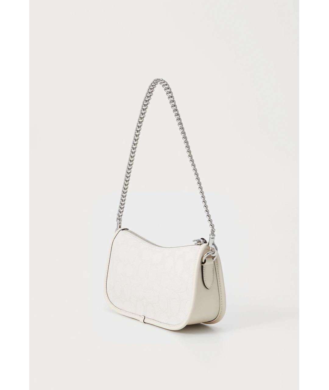 COACH Белая сумка через плечо из искусственной кожи, фото 7