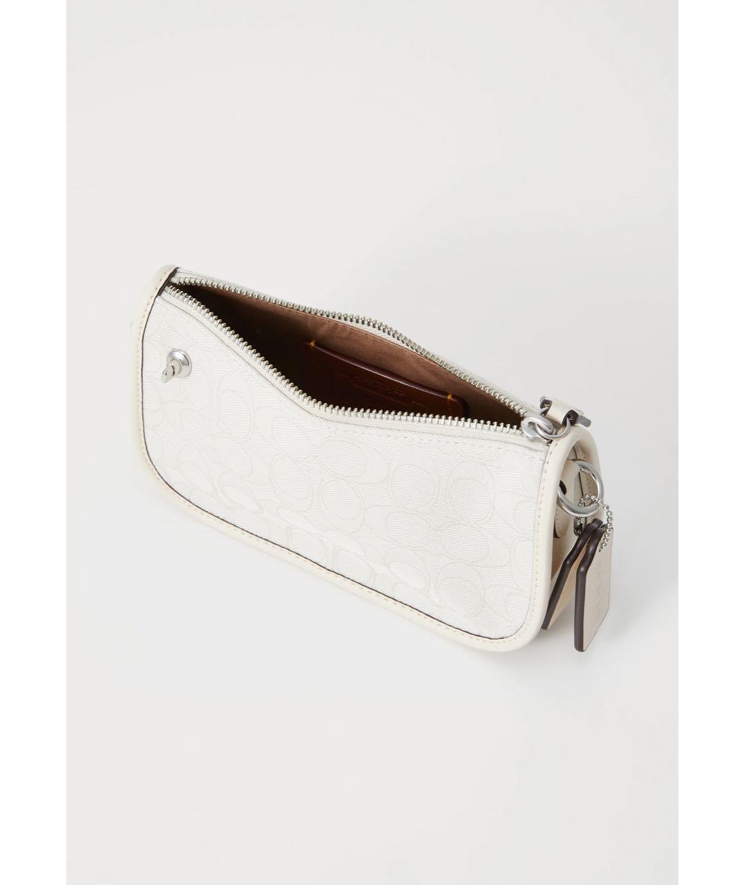 COACH Белая сумка через плечо из искусственной кожи, фото 5