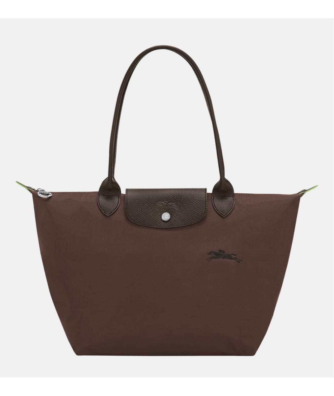 LONGCHAMP Коричневая тканевая сумка тоут, фото 7