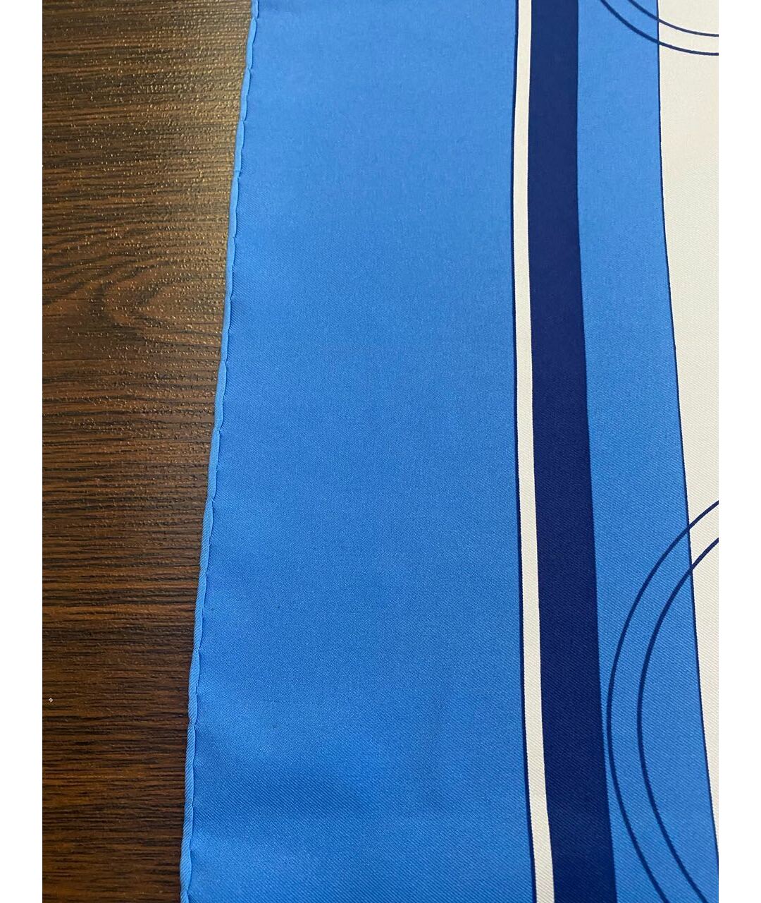 HERMES PRE-OWNED Голубой шелковый шарф, фото 7