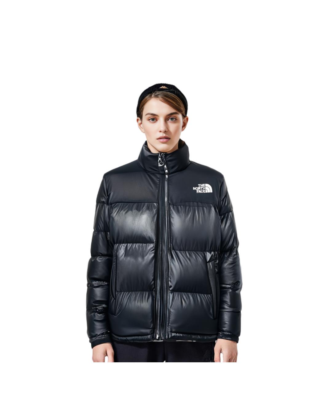 THE NORTH FACE Черный полиамидовый пуховик, фото 5