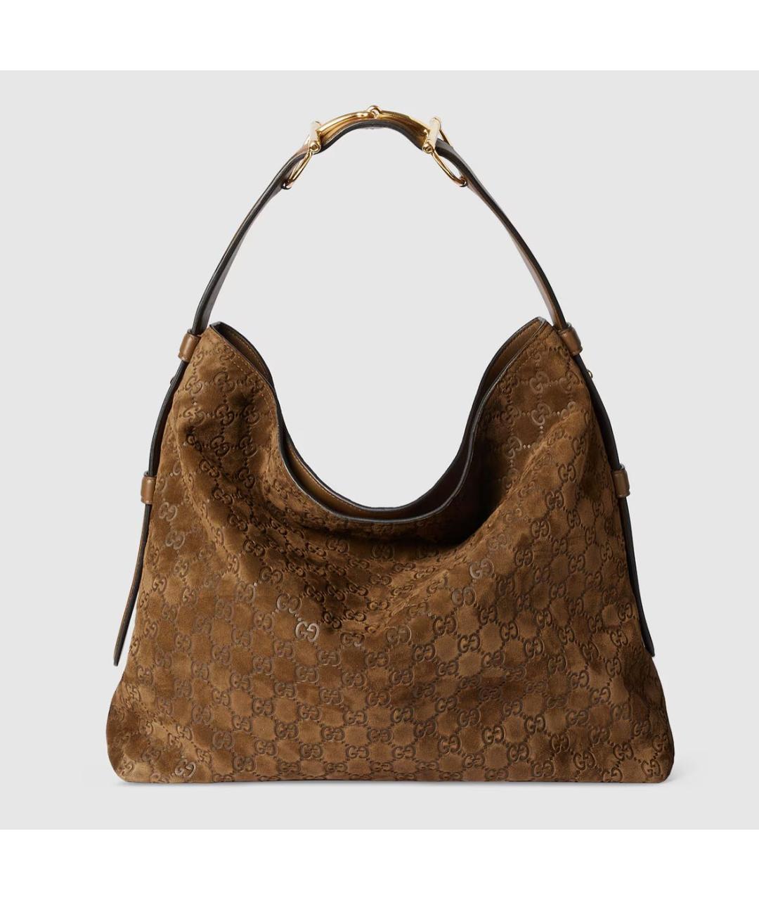 GUCCI Коричневая кожаная сумка с короткими ручками, фото 7