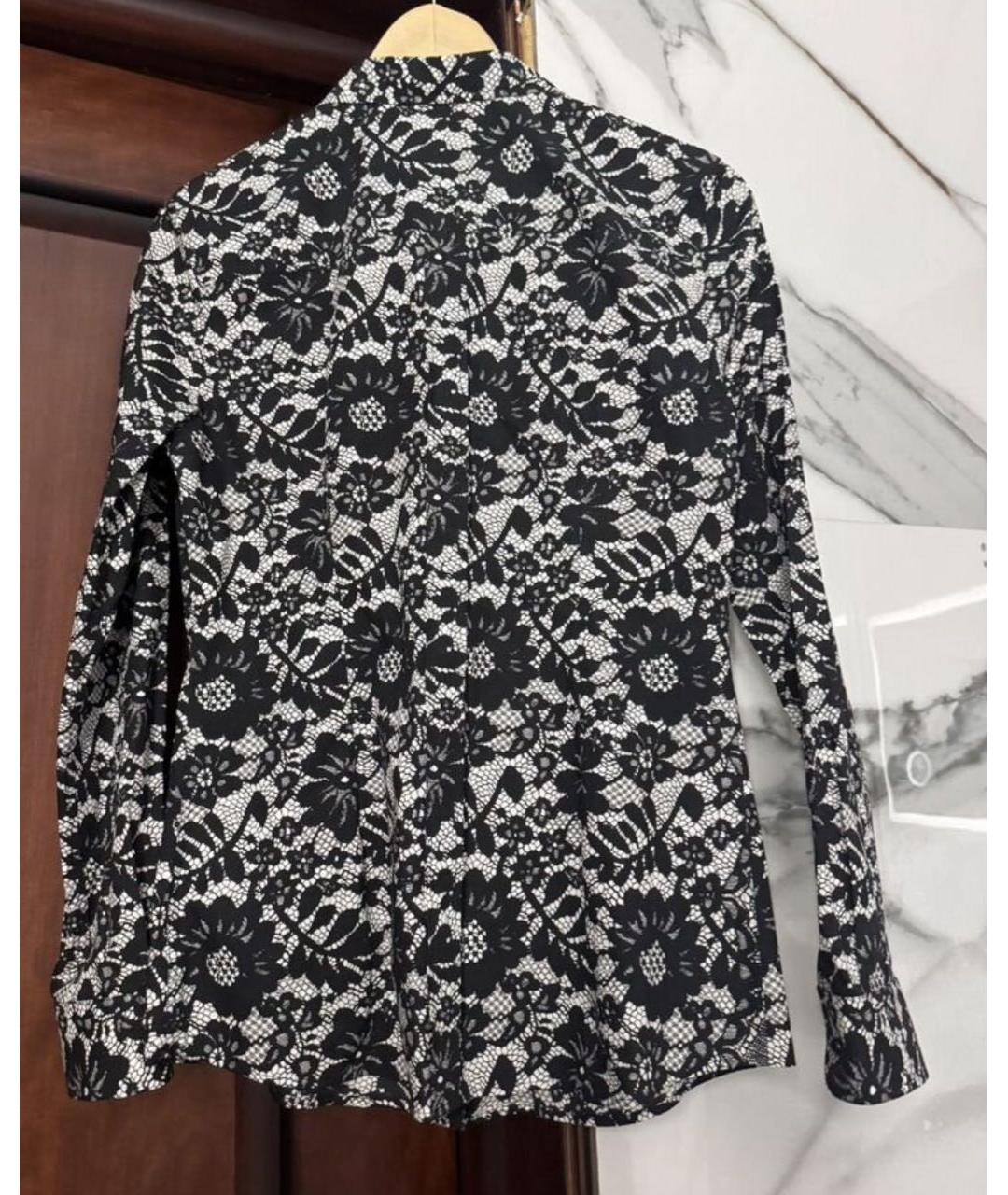 DOLCE&GABBANA Черная хлопковая рубашка, фото 2