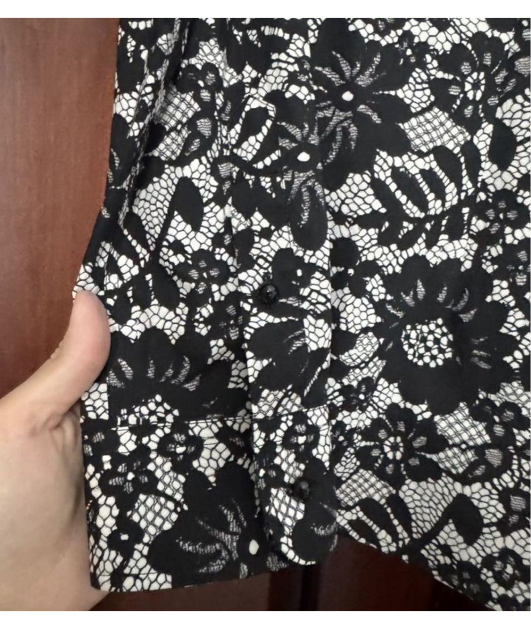 DOLCE&GABBANA Черная хлопковая рубашка, фото 4
