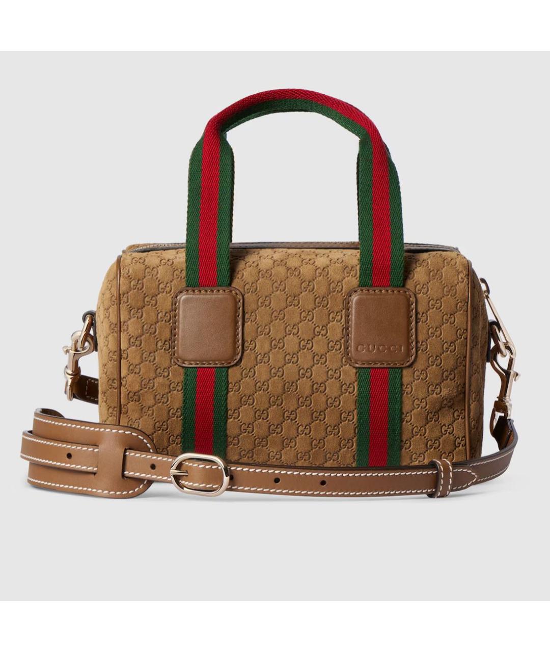 GUCCI Коричневая кожаная сумка через плечо, фото 5