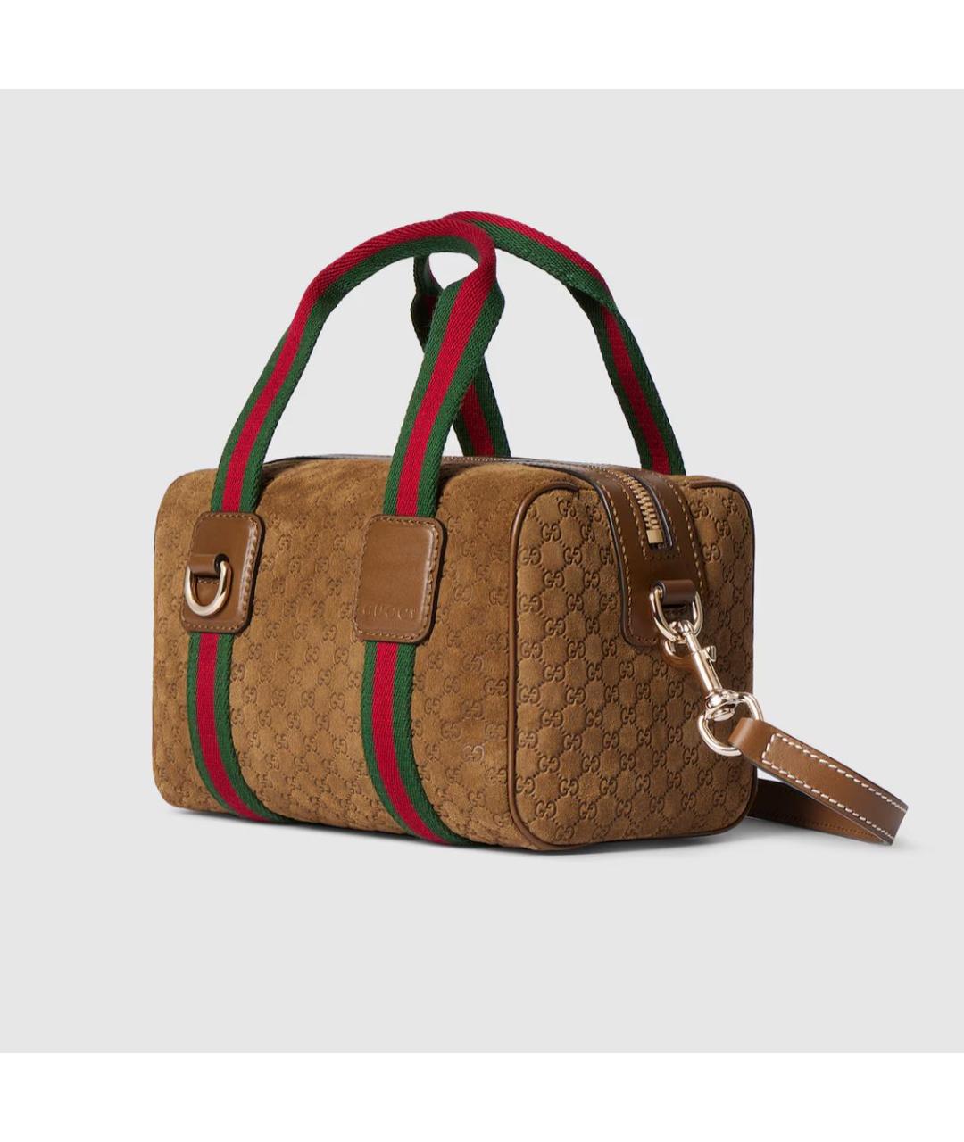 GUCCI Коричневая кожаная сумка через плечо, фото 2
