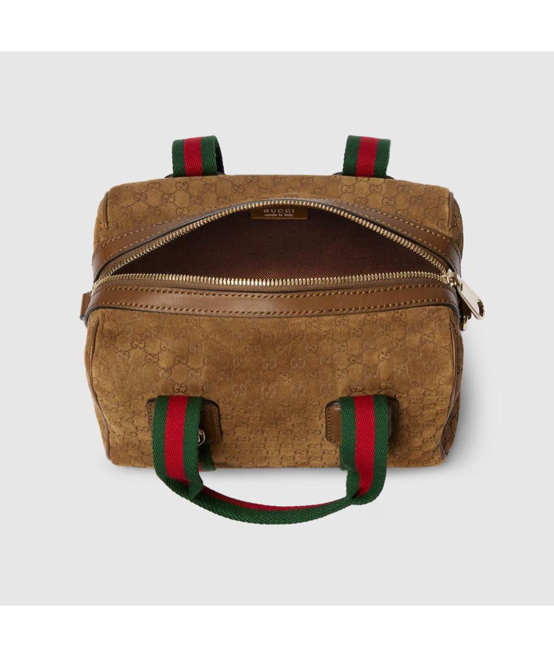 GUCCI Коричневая кожаная сумка через плечо, фото 6