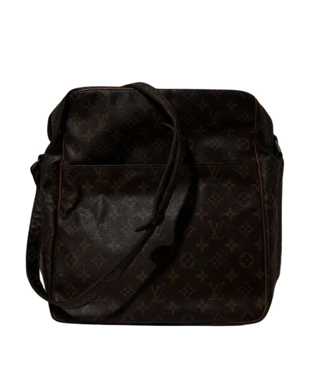 LOUIS VUITTON Коричневая кожаная барсетка, фото 1